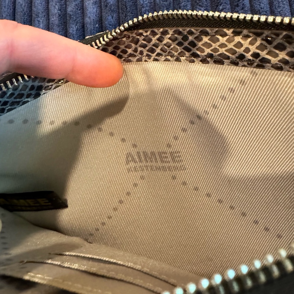 Aimee Kestenberg Leather Python Print Wristlet - image 4